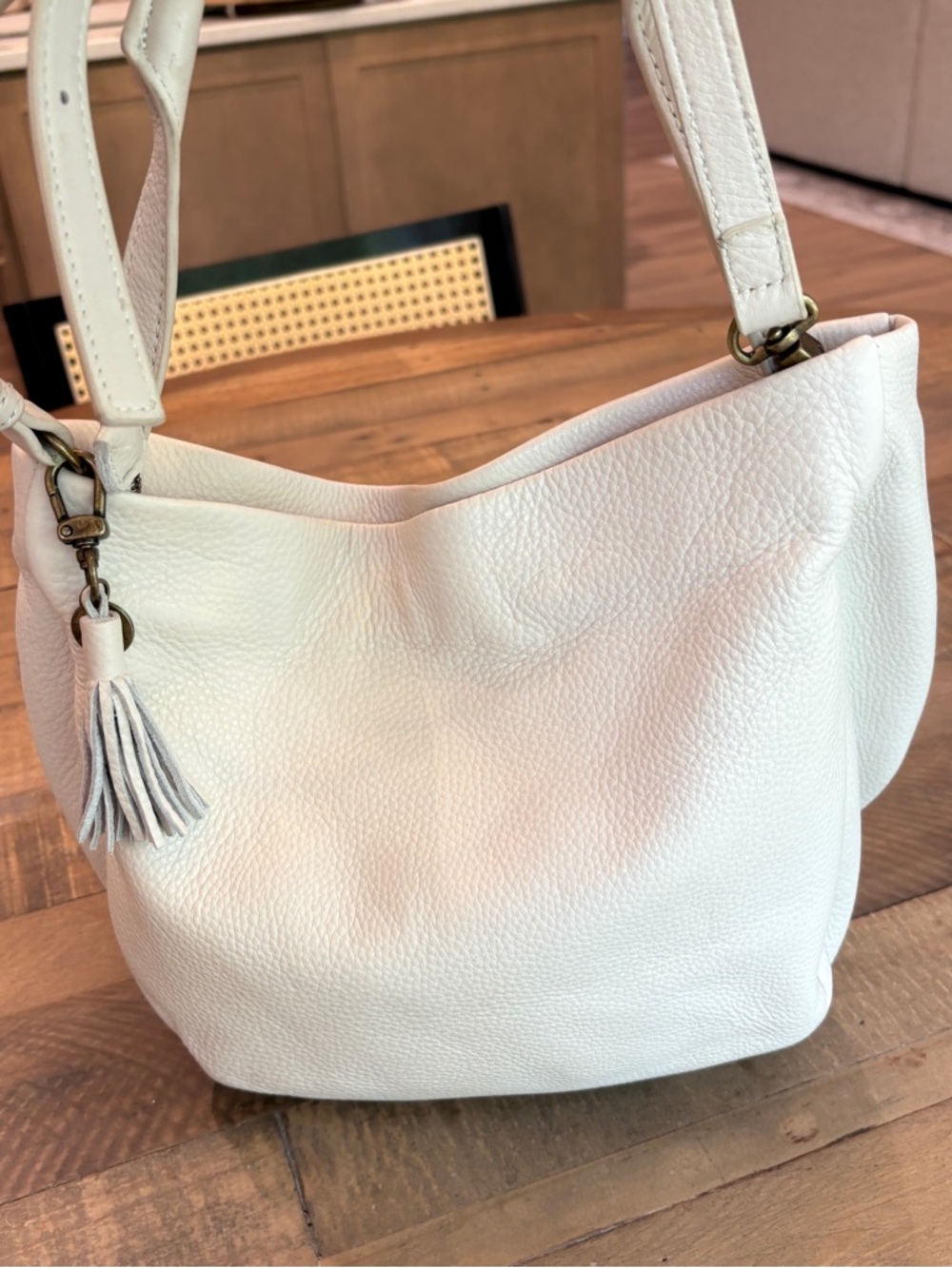 The Sak Collective Hobo Crossbody Purse Ivory